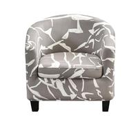 CEHJZQRPL Housses de Chaise Housse de Fauteuil Club Extensible 2 pièces avec Housse de Coussin Housse de Fauteuil en élasthanne Souple Protection de Meubles antidérapante for Salon(Storm Grey)