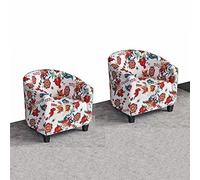 CEHJZQRPL Housses de Chaise Housse de Fauteuil for fauteuils, Housse de canapé Extensible Baroque, Housse de Protection de Meubles Amovible et Lavable for fauteuils de Club(Baroque,2 PCS)