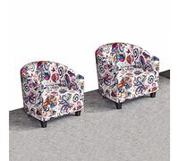 CEHJZQRPL Housses de Chaise Housse de Fauteuil for fauteuils, Housse de canapé Extensible Baroque, Housse de Protection de Meubles Amovible et Lavable for fauteuils de Club(Bohemia,2 PCS)