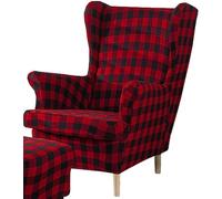 CEHJZQRPL Housses de Chaise Housse de Protection ottomane 2 pièces Housse de Chaise à Oreilles 1 pièce Housse de Tabouret de Rangement rectangulaire Accoudoir Amovible for canapé de Salon Chambre
