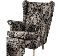 CEHJZQRPL Housses de Chaise Housse de Protection ottomane 2 pièces Housse de Chaise à Oreilles 1 pièce Housse de Tabouret de Rangement rectangulaire Accoudoir Amovible for canapé de Salon Chambre