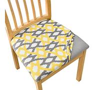 CEHJZQRPL Housses de Chaise Lot de 4 Housses de siège for Salle à Manger en Jacquard Extensible, Housses de siège de Chaise rembourrées, Housses de Protection de Chaise avec Fond élastique(A10,4PCS)