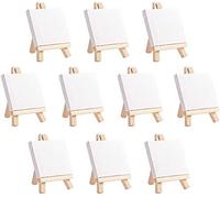 CEHJZQRPL Lot de 10 mini chevalets en bois for croquis, petits supports de bureau, for photos, artisanat, cartes de visite, mobiles