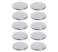 CEHJZQRPL Lot de 10 plaques rondes solides en acier inoxydable 304 de 20 mm de diamètre, en métal poli miroir, for la modélisation artisanale(Thickness 1mm)