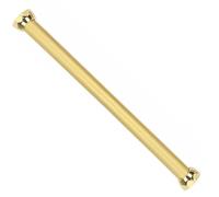 CEHJZQRPL Rail de penderie, Barres de Placard Robustes avec Bride et vis, Rails de penderie muraux de 20 à 67 Pouces de Long(Gold,50cm/1.6ft)