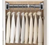 CEHJZQRPL Rail de penderie, Rallonge de Tringle à Rideau de Douche à Tension, Rangement de cintres à vêtements en Acier Inoxydable for douches(1.9~2.6m/6.2~8.5ft)