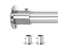 CEHJZQRPL Rail de penderie, Tringle de garde-robe en acier inoxydable avec accessoires montés, tringle de placard robuste for suspendre des vêtements(210cm/6.9ft)