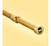 CEHJZQRPL Rail de penderie, Tubes de Garde-Robe réglables for Suspendre des vêtements, rallonge de Tringle de Placard dorée for Rideau de Douche, Poteau de Tension Robuste(0.85~1.6m/2.8~5.2ft)