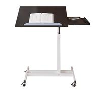 CEHJZQRPL Table à dessin à roulettes, bureau-lit, chevalet de dessin, table d'architecte, hauteur réglable, for maison, bureau, hôpital(White)