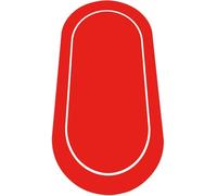 CEHJZQRPL Tapis de Table de Poker Rond en Caoutchouc, Tapis de Table de Roulette de Casino Professionnel Pliable, Tapis de Jeu for Joueurs(Red)