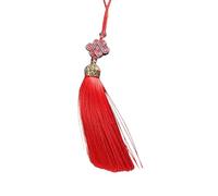 CEHTK Pendentif Pompon nœud Chinois Fait Main en Polyester, Pompons Chinois, Parfaits pour la décoration intérieure et Les fêtes (Rouge).