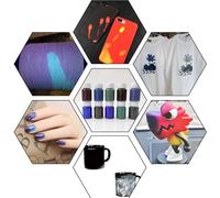 CEHTK Pigment thermochromique activé par la température, Poudre à Changement de Couleur Sensible à la Chaleur pour Peinture, résine, époxy, Loisirs créatifs, Jaune
