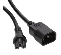 CEI Fiche C14 vers Cloverleaf Fiche C5 Onvertisseur Adaptateur Alimentation câble 15 cm [0,15m]