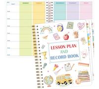 Ceiba Tree Planificateur de leçons non daté et carnet de notes 21,6 x 27,9 cm, carnet de fréquentation de 10 mois et 50 semaines