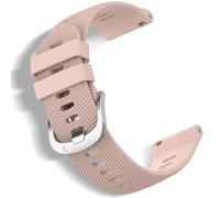 CeiBand 18mm Bracelet pour Garmin Forerunner 265S/255S/255S Music, Silicone Sport Banda, 18mm Bracelets de Montre pour Garmin Venu 3S/Venu 2S/Vivoactive 4S/3S/Active S/Move 3S - Rose