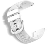 CeiBand 18mm Bracelet pour Garmin Forerunner 265S/255S/255S Music, Silicone Sport Banda, 18mm Bracelets de Montre pour Garmin Venu 3S/Venu 2S/Vivoactive 4S/3S/Active S/Move 3S - Blanc