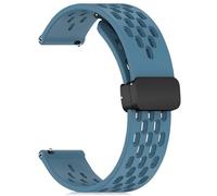 CeiBand 20mm 22mm Silicone Bracelet Montre pour Homme Femme, Magnétique en Silicone Souple Bande Sportif, [Résistant à l'usure] [Respirant] Sport Bracelet - (20 mm, Bleu Clair)