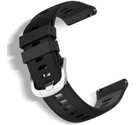 CeiBand 20mm Bracelet pour Garmin Vivoactive 6/Vivoactive 5/Venu Sq 2/vívomove Trend, Silicone Sport Banda Bracelets de Montre pour Garmin Forerunner 165/245/645/Amazfit GTS 4/Bip 3 - Noir