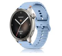 CeiBand 20mm Bracelets Montre Compatible avec Amazfit GTS 4/3/2e/2/GTR Mini/GTR, Silicone Souple Remplacement Bande, 20mm Sport Bracelet pour Amazfit Active 2/Bip 3/3 Pro Homme Femme - Gris foncé