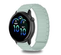 CeiBand 20mm Bracelets pour Garmin Vivoactive 6/5/Venu Sq 2/Approach S50, Silicone Magnétique Sport Bracelet de Montre, Bande Remplacement pour Garmin Forerunner 165/245/570 42mm/645 - Vert clair