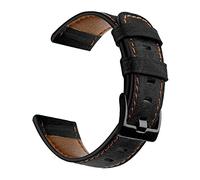 CeiBand 22mm Bracelet pour Garmin Forerunner 265/255/255 Music/Venu 3/vivoactive 4, Réglable Bracelets en Cuir, Banda de Montre pour Amazfit GTR 4/Bip 6/Xiaomi Redmi Watch 5 Active/S4 - Le Noir