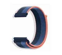 CeiBand Bracelet pour 22MM 18MM 20MM Nylon Remplacement en Réglable Bracelets, Banda de Montre de Rechange en Libération Rapide pour Femme/Homme - Bleu Foncé + Bleu Clair