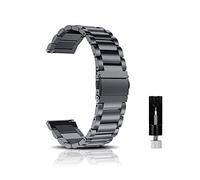 CeiBand Métal Bracelet pour 20mm 22mm 18mm Bracelets de Remplacement Banda de Montre de Rechange en Acier Inoxydable pour Femme Homme - Asche