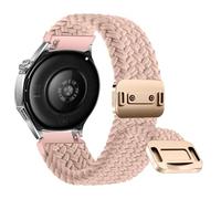 CeiBand Nylon 22MM Bracelets pour Amazfit Active Max/Bip 6/Bip Max/Balance | Élastique Tressé Bande Rechange Bracelet pour Xiaomi Watch S5 46mm/S4/Watch 5/Redmi Watch 5 Active - Rose
