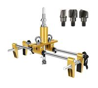 CEIEVER - Kit d'ouverture de serrure de porte, avec 3 pièces en bois massif tungstène, lame de travail du bois, serrurier, mortising jig outil pour l'installation de portes et