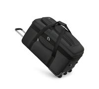 CEIEVER Sac de voyage pliable, grand sac de voyage pliable, sac de nuit 81,3 cm, 110 l, sac de sport extensible de 140 l avec 2 roues en ligne, sac de sport étanche pour homme et femme, Noir , Moderne