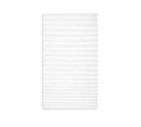 CEIEVER Stores plissés temporaires en papier occultant 210 x 90 cm avec adhésif pour chambre à coucher, salle de bain, cuisine (blanc)