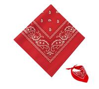 Ceihwa Bandana Homme Classique Bandana Foulard Cheveux Femme avec Motif Paisley 55x55cm Foulard Tête Enfant Bandana Foulard Sport Bandana de Cyclisme Multifonction Echarpe Mouchoirs Motos,Rouge