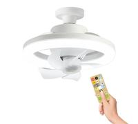 Ceiling Fans - 3 Wind Speeds Three-Color Dimmable With Lights And Remote