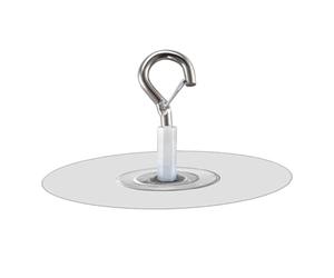 Ceiling Hook Adhesive, Strong Bond Hook, Easy Install Design, Removable Wall Catch, Nursery Mobile Holder, Balloon Banner Catch, LED String Light Clip, Party Decor Bedroom Tile Metal Use