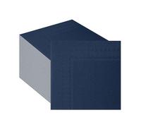 CEILIWEN Lot de 60 serviettes en papier bleu marine 33 x 33 cm - Serviettes en papier de couleur unie pour anniversaire, remise de diplôme, retraite, fête d'adieu, fête d'adieu (bleu marine)