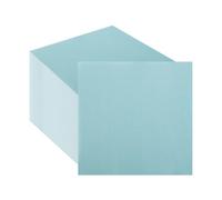 CEILIWEN Lot de 60 serviettes en papier de couleur unie pour fête prénatale, anniversaire, fête prénuptiale - 33 x 33 cm - Bleu layette