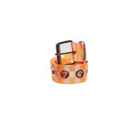 Ceinture à carreaux avec œillets Urban Classics Orange L/XL