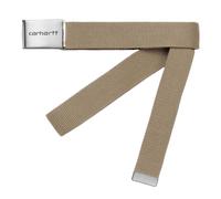 Ceinture à clip en cuir chromé