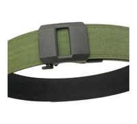 Ceinture à cliquet réglable pour homme en nylon performant pour une performance constante en extérieur et en ville (vert)