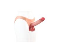 Ceinture à dildos portative 7.7in en silicone corpo-sécuritaire sans joint, manchon pénien solide pour lesbiennes, trans et stimulation G-spot, lavable, sans parfum