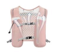 Ceinture à eau, sac à dos d'hydratation de 4 l - Sangles de poitrine réglables - Support réfléchissant pour téléphone portable - Poche à eau unisexe pour l'extérieur, le cyclisme, la course sur