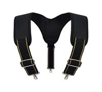 Ceinture à outils avec bretelles - Gilet à outils réglable robuste pour batterie 18 V - Tissu Oxford 1200D multi-poches (C)