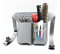 Ceinture à outils de barbier, Ceinture de coiffeur, étui salon, pochette, kit ciseaux coiffure, sac for coiffeurs(Grey)