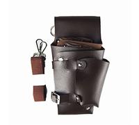 Ceinture à outils de barbier, Sac banane for ciseaux de coiffure, sac rangement for à outils for coiffeurs(Brown)