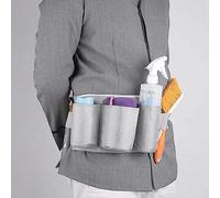 Ceinture à Outils de Jardin, 6 Poches, 2 Sangles, Tissu Oxford imperméable, Pochette à Outils de Jardinage réglable pour Camping Familial en Plein air (Gris)