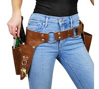 Ceinture à outils de jardin en cuir - Cadeaux de jardinage pour femme - Ceinture utilitaire - Pochette de rangement pour outils de jardin - Cadeau pour les jardiniers et les fleuristes
