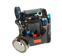 Ceinture à outils en tissu Oxford pour électricien, technicien, outil en tissu Oxford avec ajustement réglable, plusieurs poches pour organiser les outils et le travail