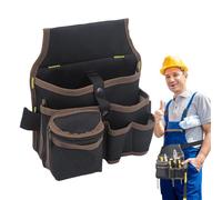Ceinture à Outils, Porte-Outils, Organisation Ceinture Multi-Poches Imperméable pour Jardiniers, Menuisiers, Électriciens avec Compartiments pour Tournevis, Mètres Rubans, Marteaux