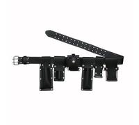 Ceinture à outils professionnelle 7 en 1 en cuir, étui multi-usages pour échafaudage, électrique, menuiserie, noir