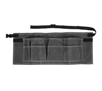 Ceinture à Outils réglable, Sac de Rangement Robuste pour Outils de Travail du Bois, Multi-Poches, pour charpentiers, mécaniciens, jardiniers, Amateurs de Bricolage, Toile de Cire (Gray)